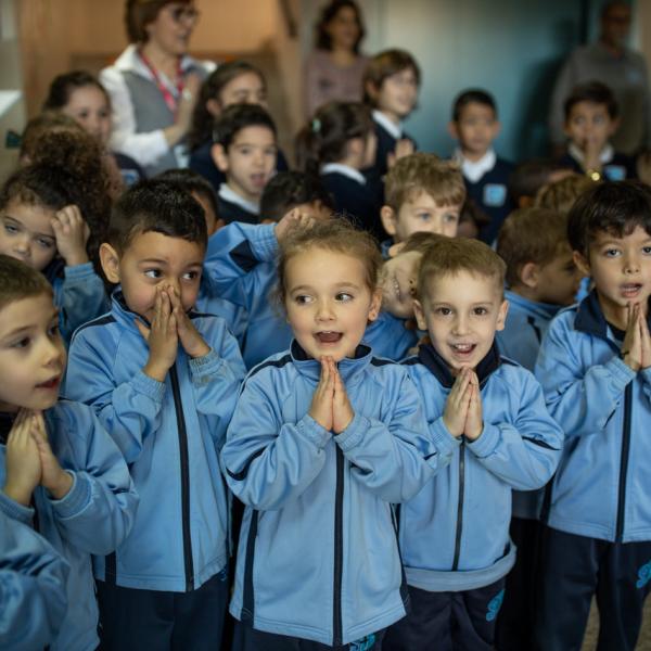 2020-02-19 - Visita pastoral de monseñor Jesús Vidal al Colegio San Bernardo 